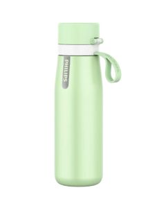 Botella con filtro Philips Inox 550 ml Verde
