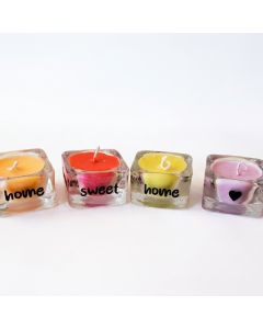 Set de 4 velas aromáticas