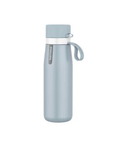 Botella con filtro Philips Inox 550 ml Azul