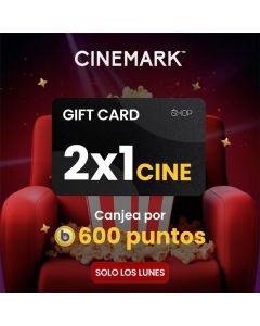 Gift Card Digital: 2x1 en Cinemark