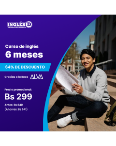 Curso de Ingles (Acceso 6 meses) - Beca ALVA por Bolivia Bilingüe