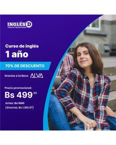 Curso de Inglés (Acceso 12 meses) - Beca ALVA por Bolivia Bilingüe